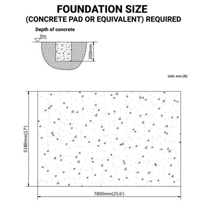 16’ X 24’ Metal Garage Shed with Double Front Doors, 10’ Peak Height, Side Entry Door, 384 Sq-Ft Floor Space, TMG-MS1624