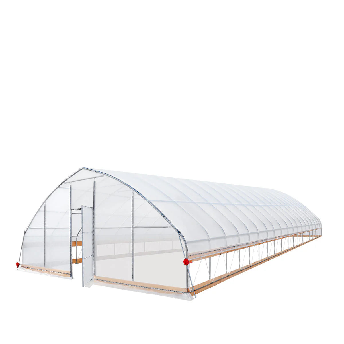 25’ X 80’ Tunnel Greenhouse Grow Tent W/6 Mil Clear EVA Plastic Film, Cold Frame, Hand Crank Roll-Up Sides, Peak Ceiling Roof, TMG-GH2580