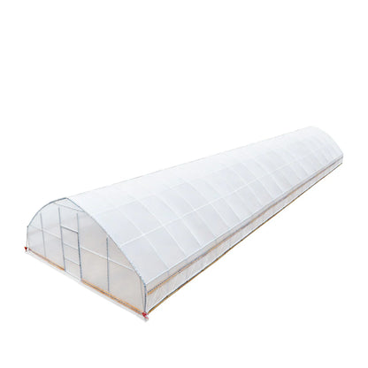 25’ X 80’ Tunnel Greenhouse Grow Tent W/6 Mil Clear EVA Plastic Film, Cold Frame, Hand Crank Roll-Up Sides, Peak Ceiling Roof, TMG-GH2580