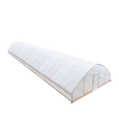 25’ X 80’ Tunnel Greenhouse Grow Tent W/6 Mil Clear EVA Plastic Film, Cold Frame, Hand Crank Roll-Up Sides, Peak Ceiling Roof, TMG-GH2580