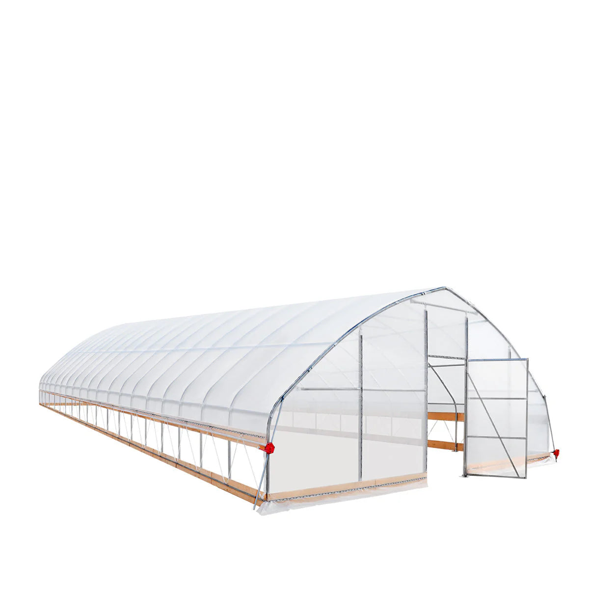 25’ X 80’ Tunnel Greenhouse Grow Tent W/6 Mil Clear EVA Plastic Film, Cold Frame, Hand Crank Roll-Up Sides, Peak Ceiling Roof, TMG-GH2580
